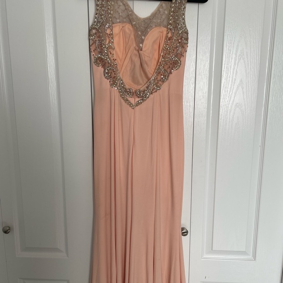 Angela & Alison gown. Size 10. Color Apricot - Picture 3 of 10